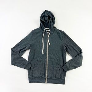 Marine Layer Women's Cotton Blend Full Zip Hoodie Casual Sweatshirt Gray XSmall